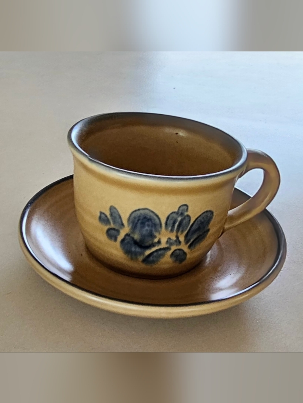 SET Of 12 Pfaltzgraff Folk Art Cup and Saucer Set